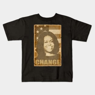 Michelle Obama Change Kids T-Shirt